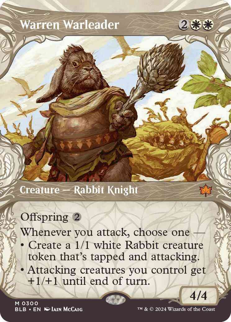 Warren Warleader [300] [Woodland Showcase] [Bloomburrow] [Non-Foil]