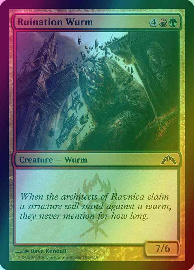 Ruination Wurm [192] [Gatecrash] [Foil]