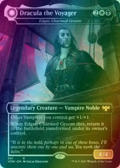 Dracula the Voyager // Casket of Native Earth - Edgar, Charmed Groom // Edgar Markov's Coffin [341] [Dracula Series] [Innistrad: Crimson Vow] [Foil]