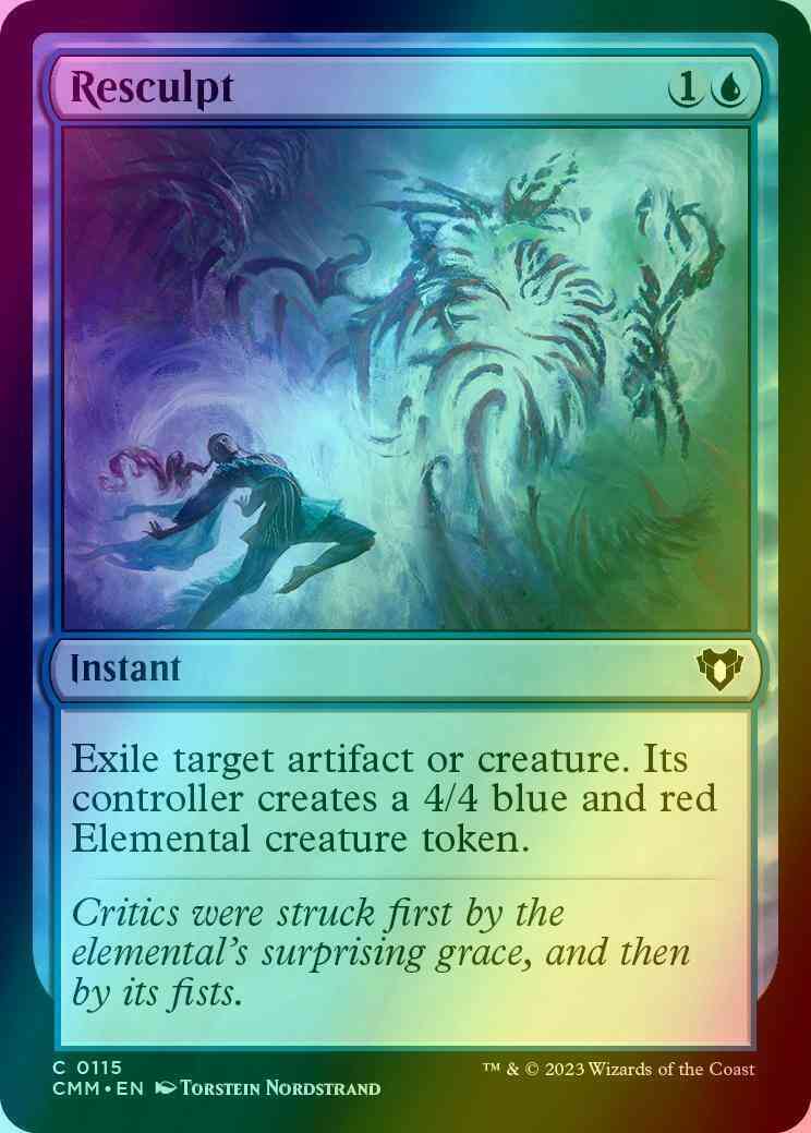 Resculpt [115] [Commander Masters] [Foil]