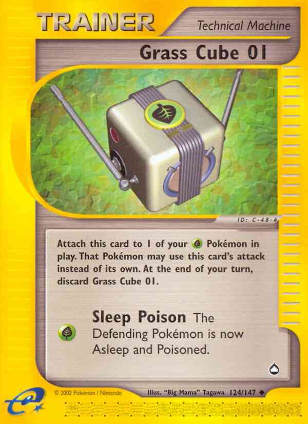 Grass Cube 01 - 124/147 - Uncommon [ecard2-124] [Reverse Holo]