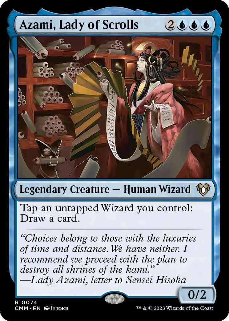 Azami, Lady of Scrolls [74] [Commander Masters] [Non-Foil]