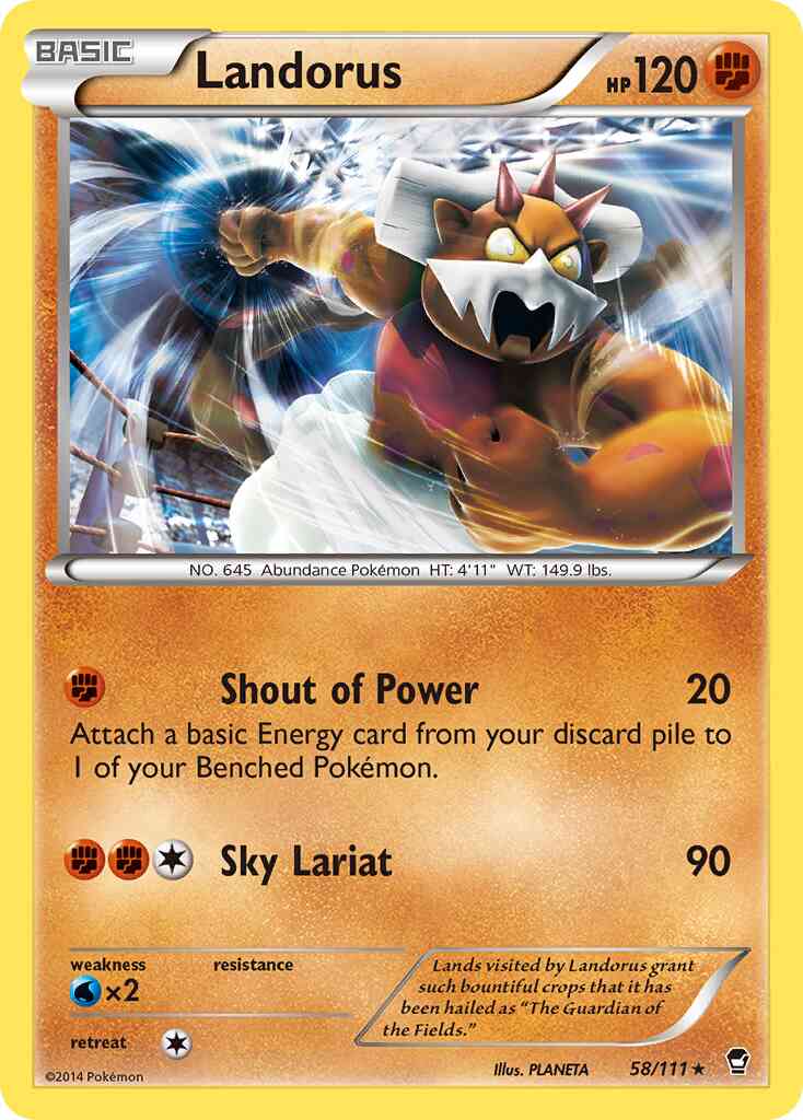 Landorus - 58/111 - Rare [xy3-58] [Holo]