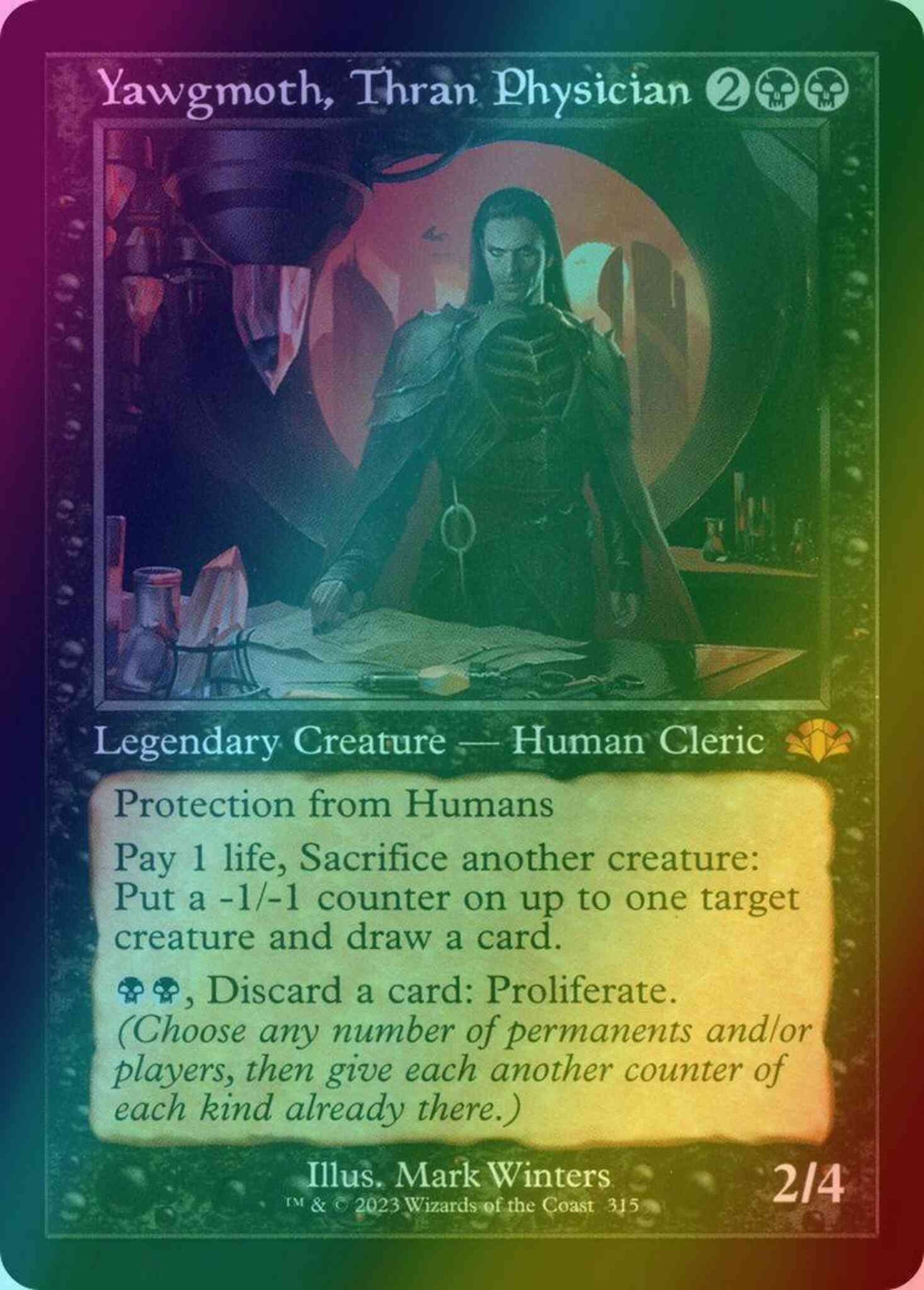 Yawgmoth, Thran Physician [315] [Retro Frame] [Dominaria Remastered] [Foil]