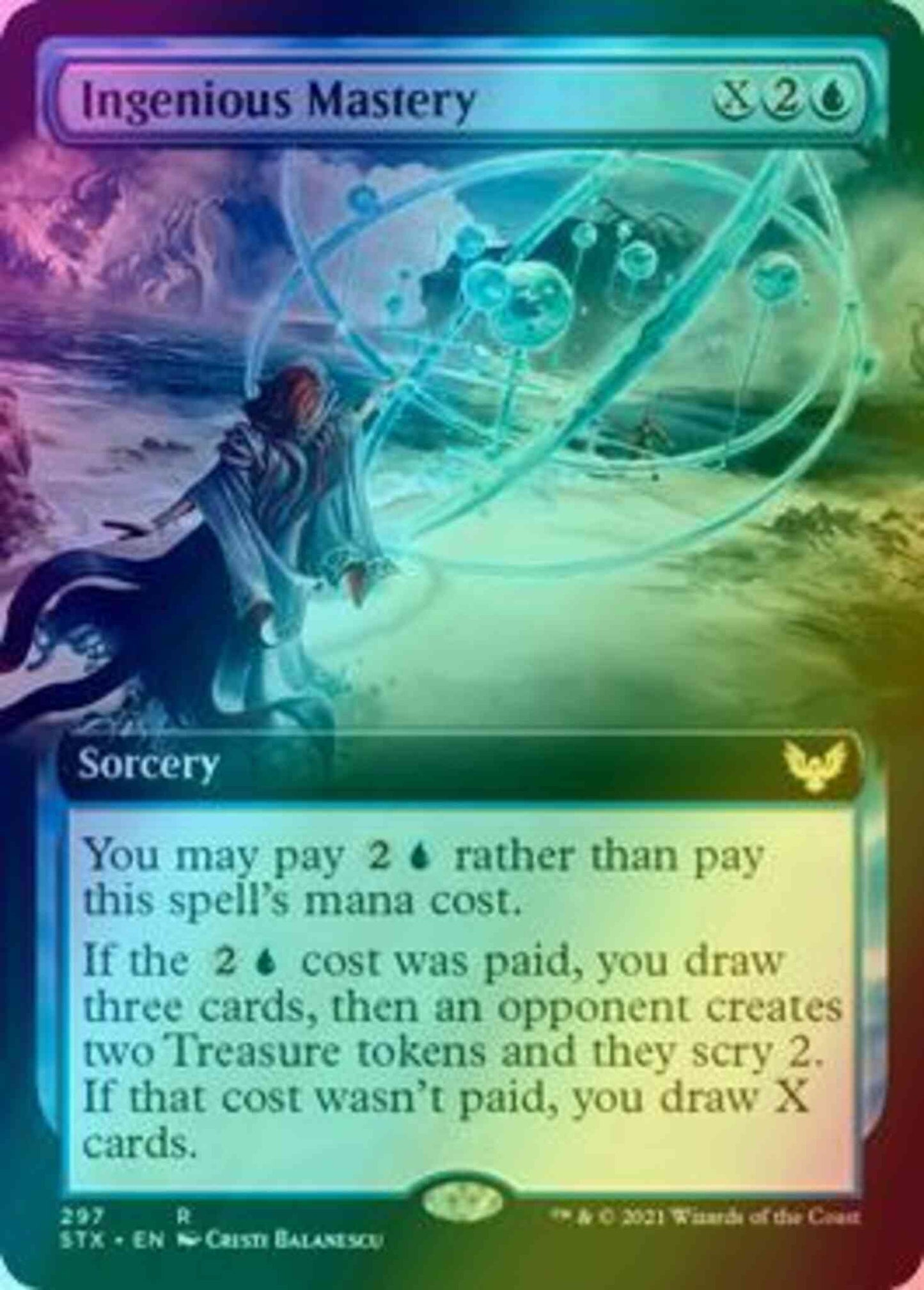 Ingenious Mastery [297] [Extended Art] [Strixhaven: School of Mages] [Foil]