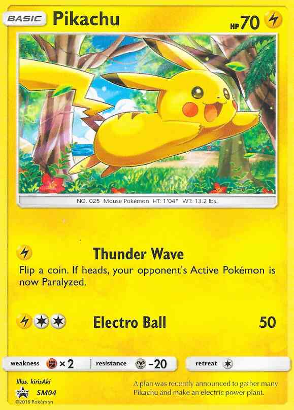 Pikachu - SM04 - Promo [smp-SM04] [Non-Holo]