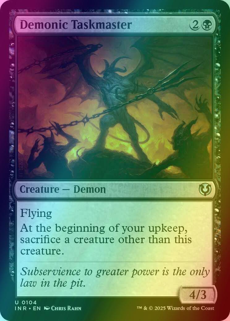 Demonic Taskmaster [104] [Innistrad Remastered] [Foil]
