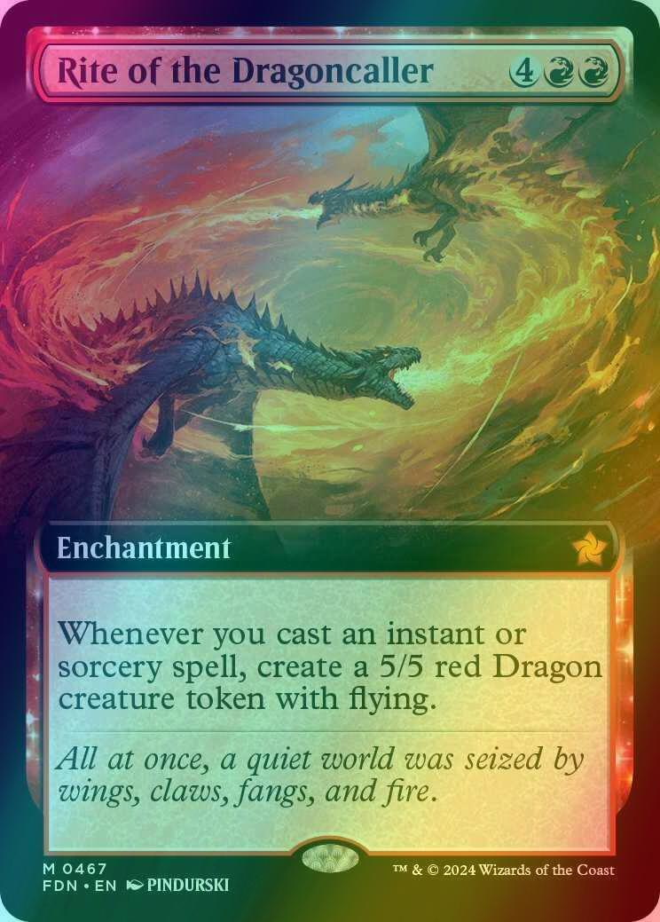 Rite of the Dragoncaller [467] [Extended Art] [Foundations] [Foil]