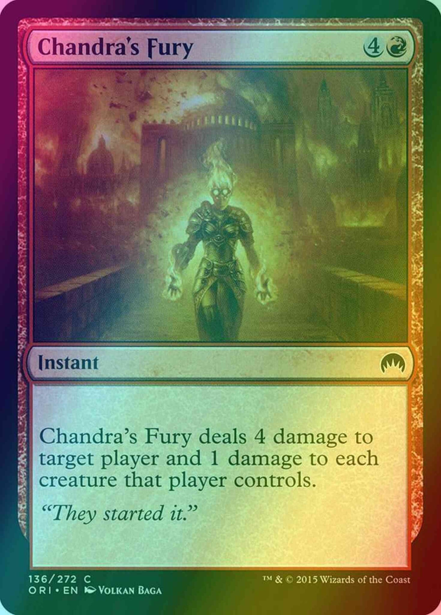 Chandra's Fury [136] [Magic Origins] [Foil]
