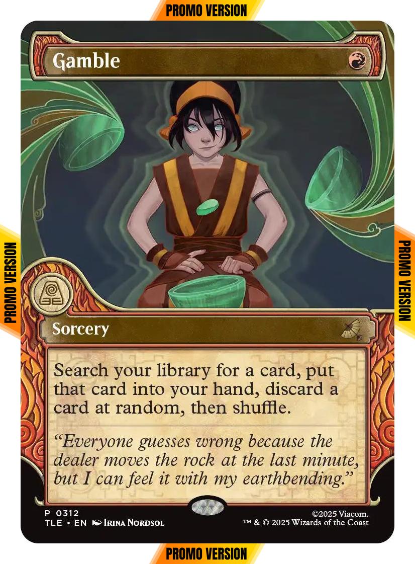 Gamble [312] [Elemental Frame] [Avatar: The Last Airbender Eternal] [Non-Foil]