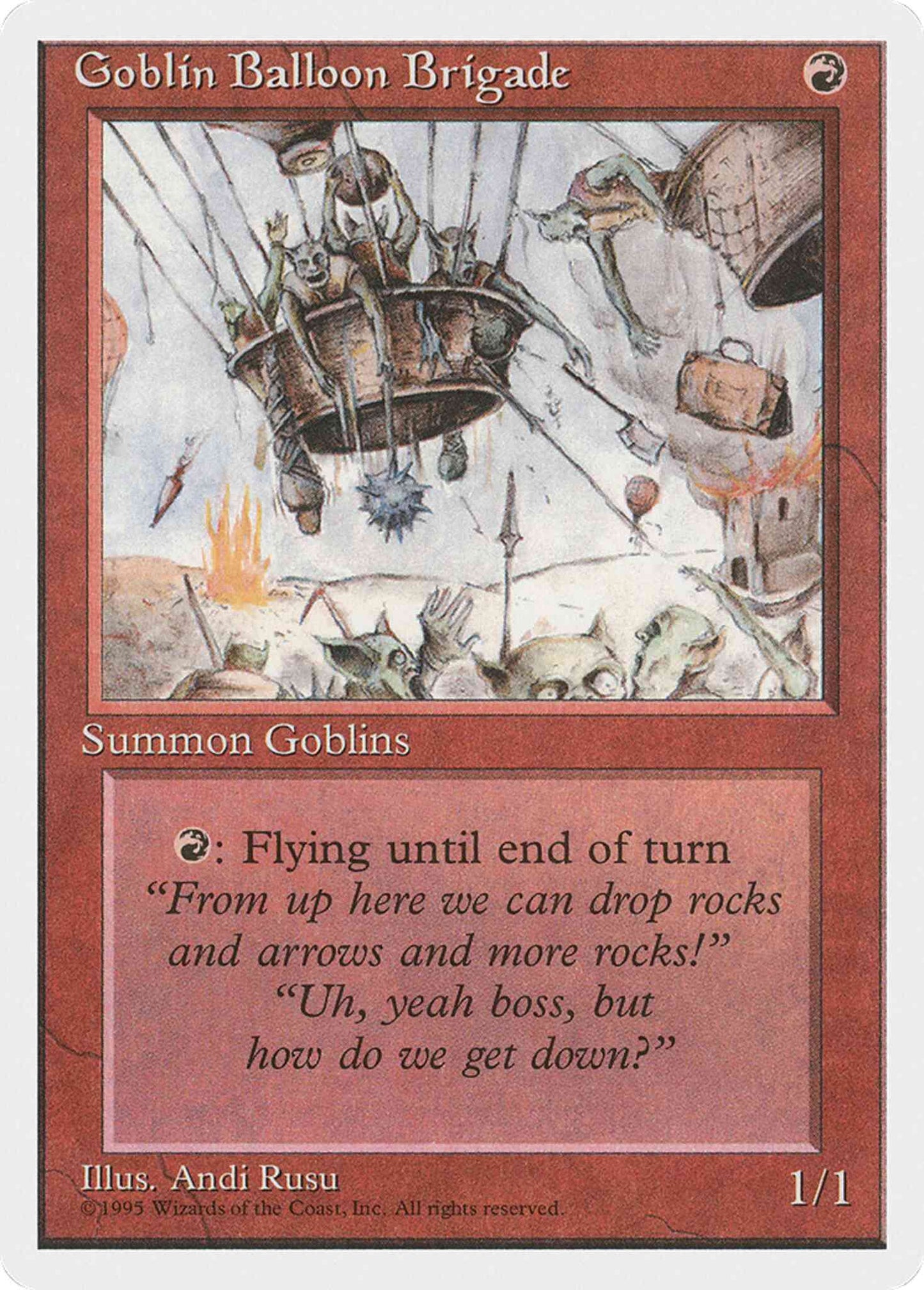Goblin Balloon Brigade [197] [Fourth Edition] [Non-Foil]