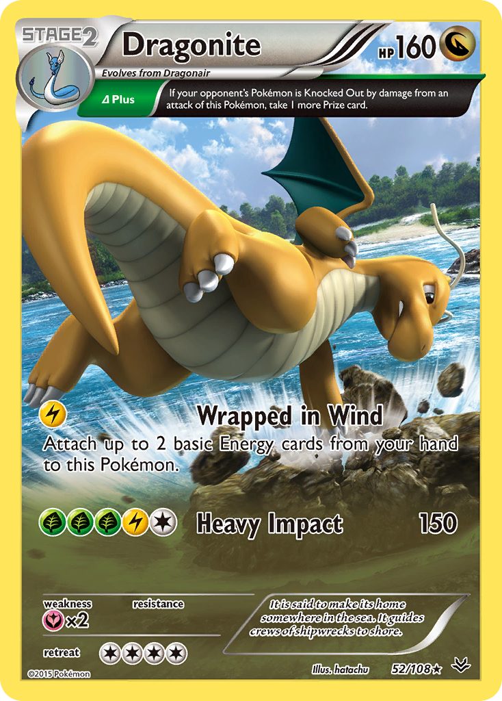 Dragonite - Theme Deck - 52/108 - Rare Holo [xy6-52] [Non-Holo]