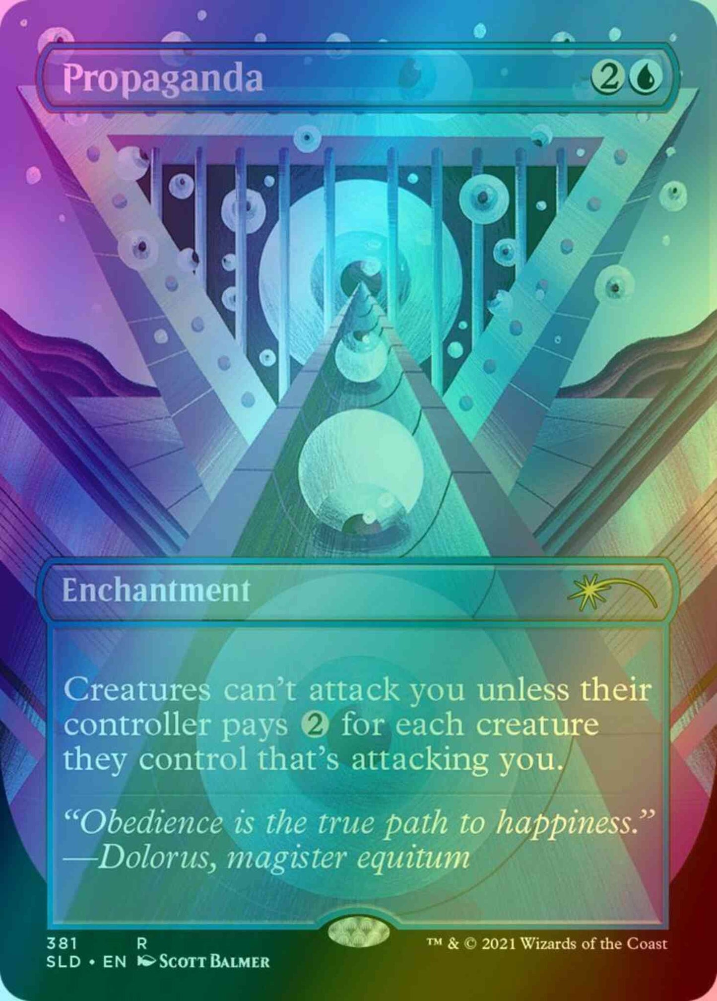 Propaganda // Propaganda [0381] [Borderless] [Heads I Win, Tails You Lose] [Secret Lair Drop] [Foil]