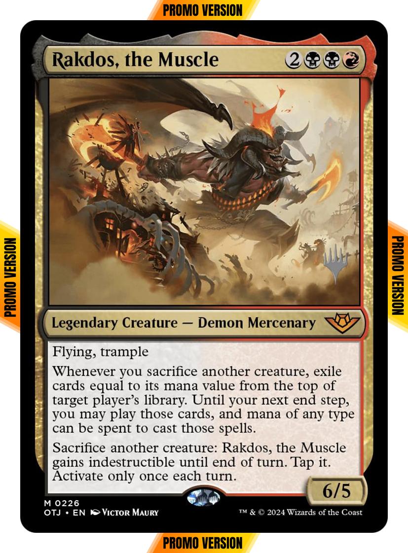 Rakdos, the Muscle [226p] [Promo Pack] [Outlaws of Thunder Junction: Promos] [Non-Foil]