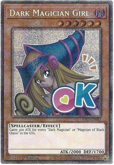 Dark Magician Girl - Stamp - RA05-EN084 - Starlight Rare - 1st Edition