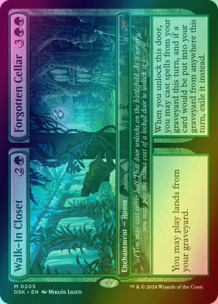 Walk-In Closet // Forgotten Cellar [205] [Duskmourn: House of Horror] [Foil]