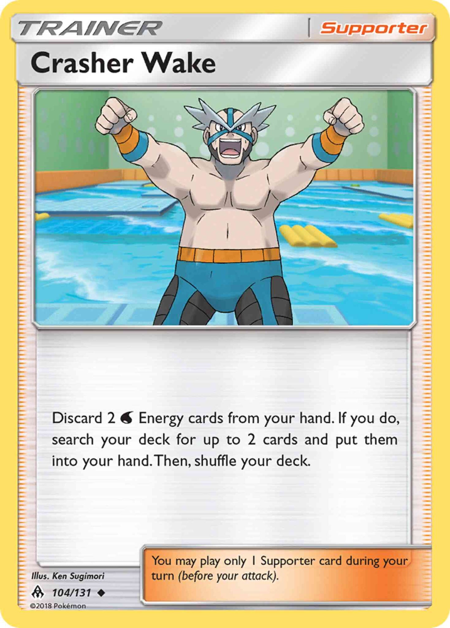 Crasher Wake - 104/131 - Uncommon [sm6-104] [Non-Holo]
