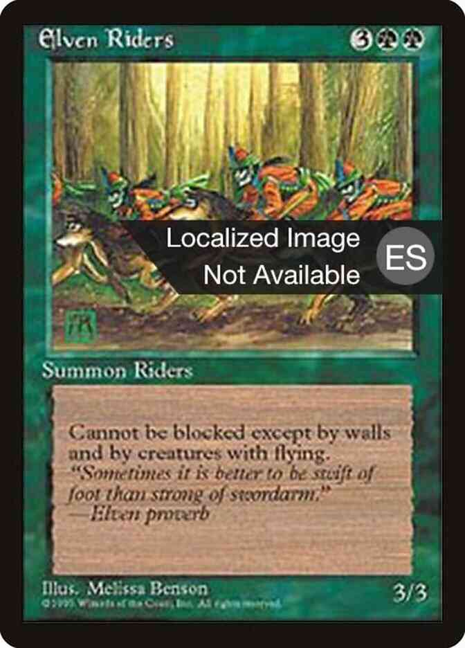 Elven Riders - Spanish [242] [Fourth Edition Black Border: Spanish] [Non-Foil]