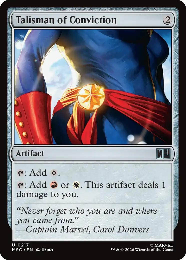 Talisman of Conviction [217] [Marvel Super Heroes: Commander] [Non-Foil]
