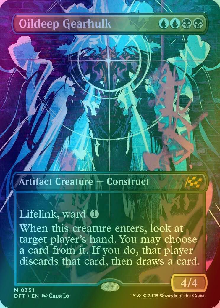 Oildeep Gearhulk [351] [Borderless] [Graffiti] [Aetherdrift] [Foil]