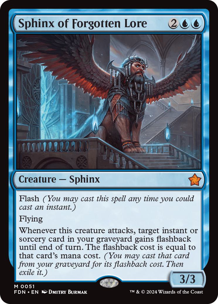 Sphinx of Forgotten Lore [51] [Foundations] [Non-Foil]