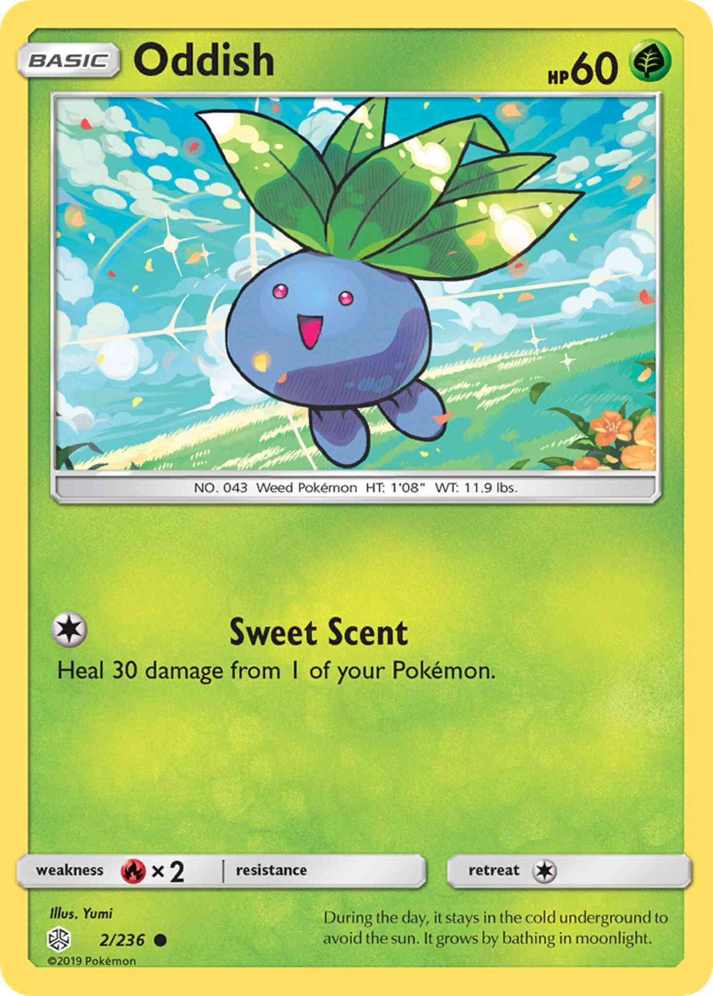 Oddish - 2/236 - Common [sm12-2] [Reverse Holo]