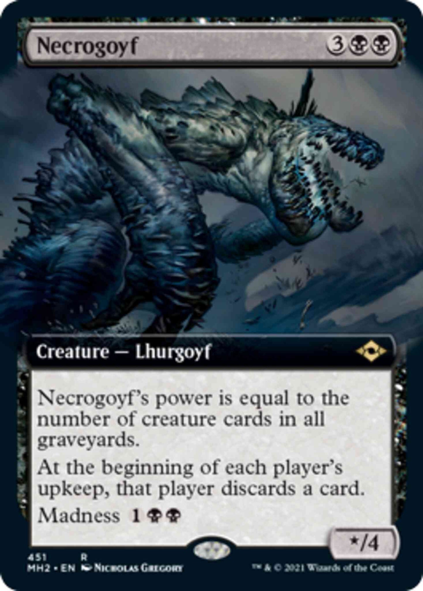Necrogoyf [451] [Extended Art] [Modern Horizons 2] [Non-Foil]