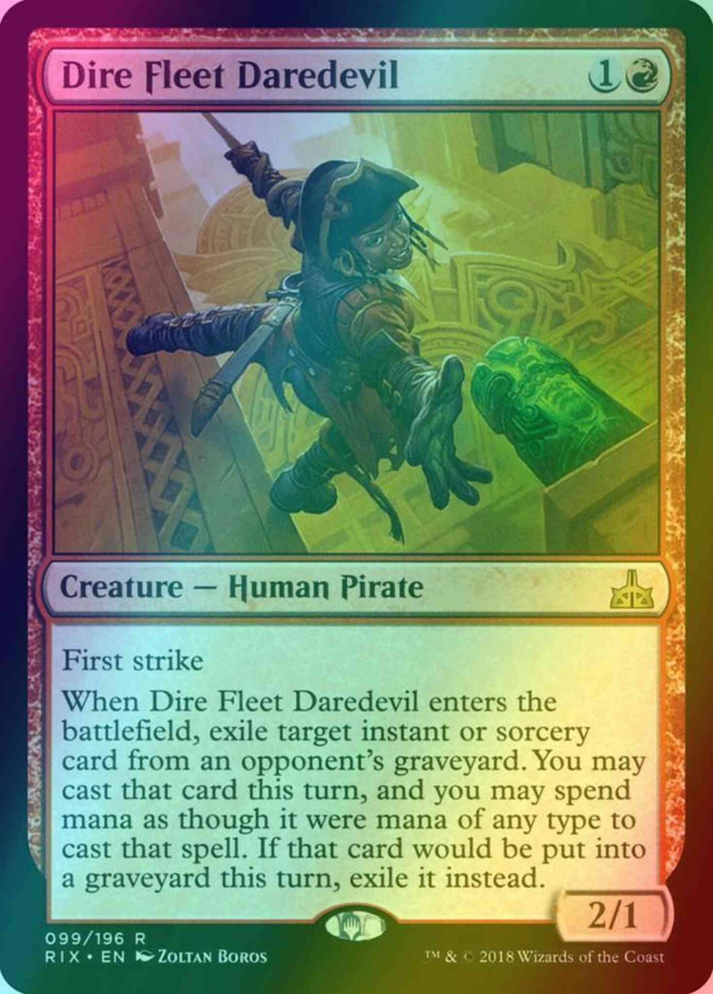 Dire Fleet Daredevil [99] [Rivals of Ixalan] [Foil]