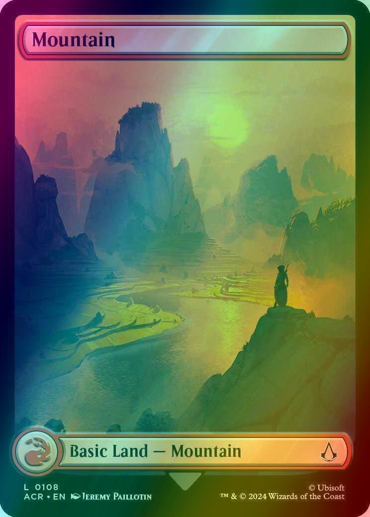 Mountain [108] [Full Art] [Assassin's Creed] [Foil]