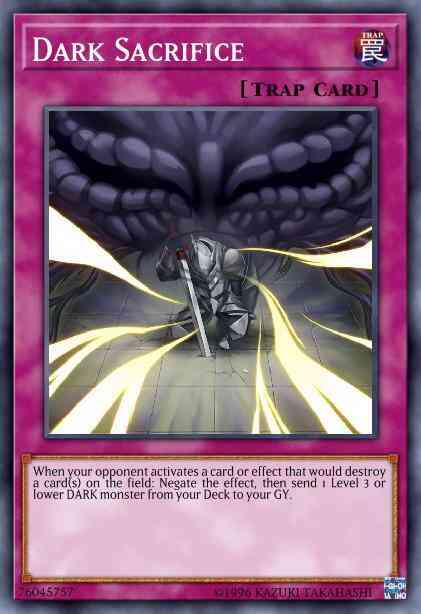 Dark Sacrifice - BLHR-EN056 - Secret Rare - 1st Edition