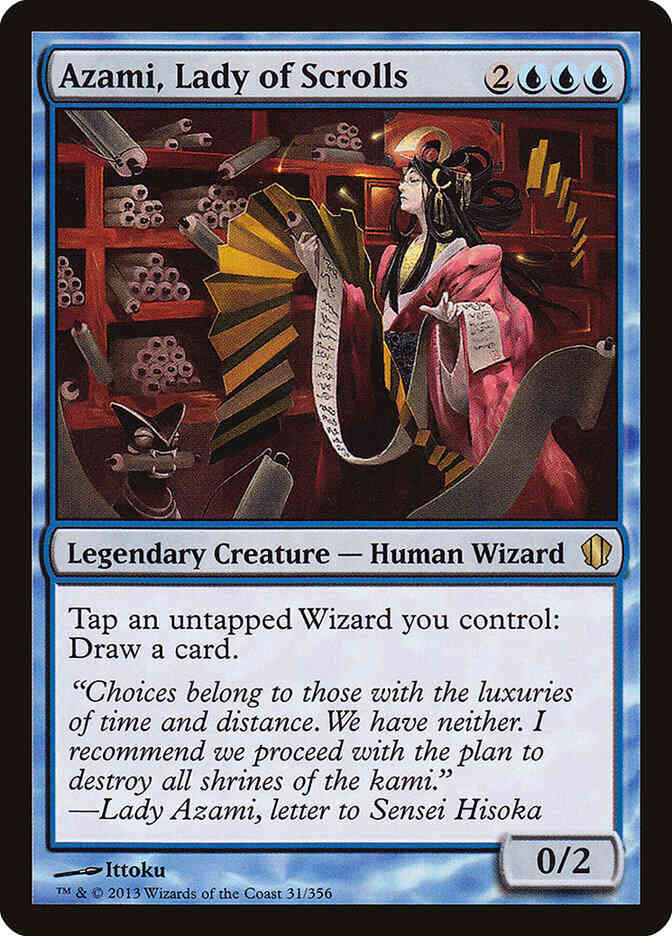 Azami, Lady of Scrolls [31] [Commander 2013] [Non-Foil]