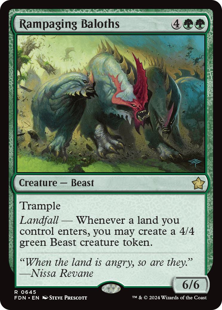 Rampaging Baloths [645] [Foundations] [Non-Foil]