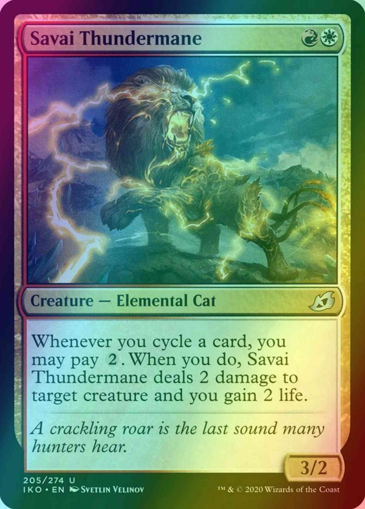 Savai Thundermane [205] [Ikoria: Lair of Behemoths] [Foil]