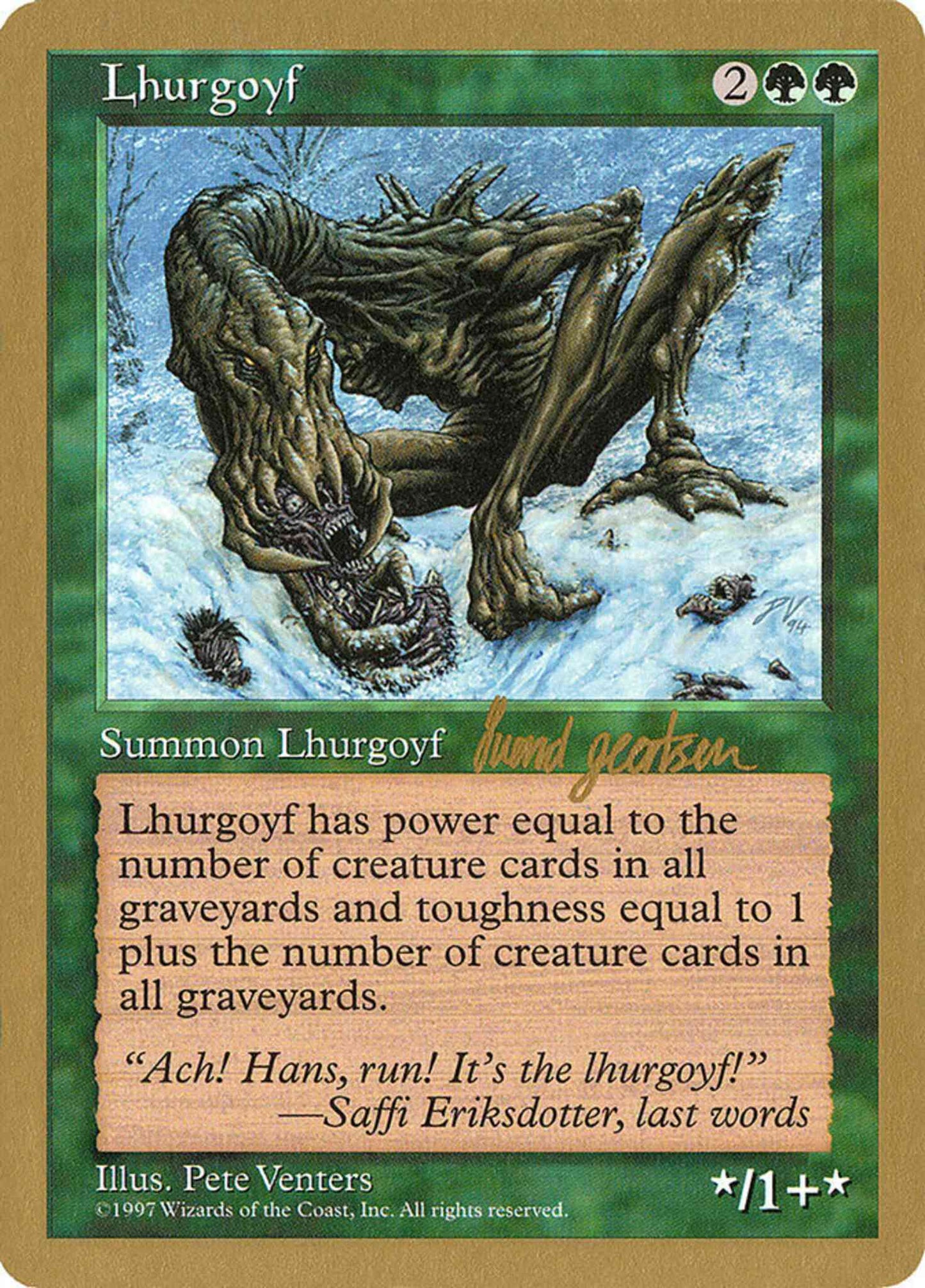 Lhurgoyf [sg309] [World Championship Decks 1997] [Non-Foil]