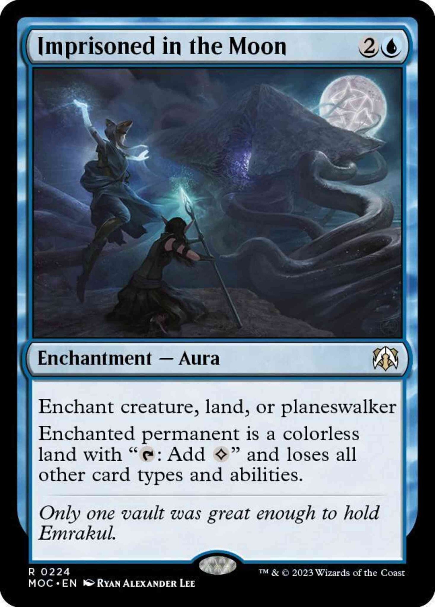 Imprisoned in the Moon [224] [March of the Machine: Commander] [Non-Foil]