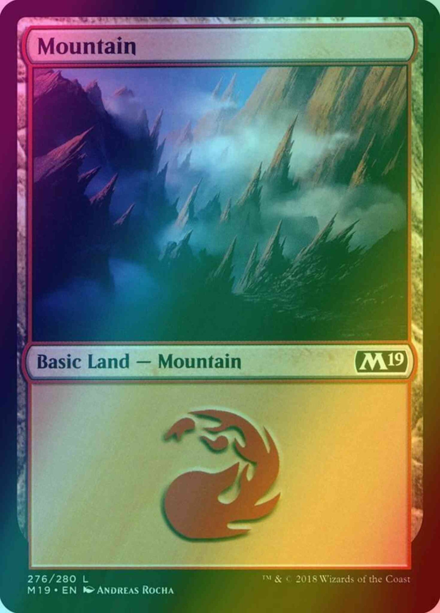 Mountain [276] [Core Set 2019] [Foil]
