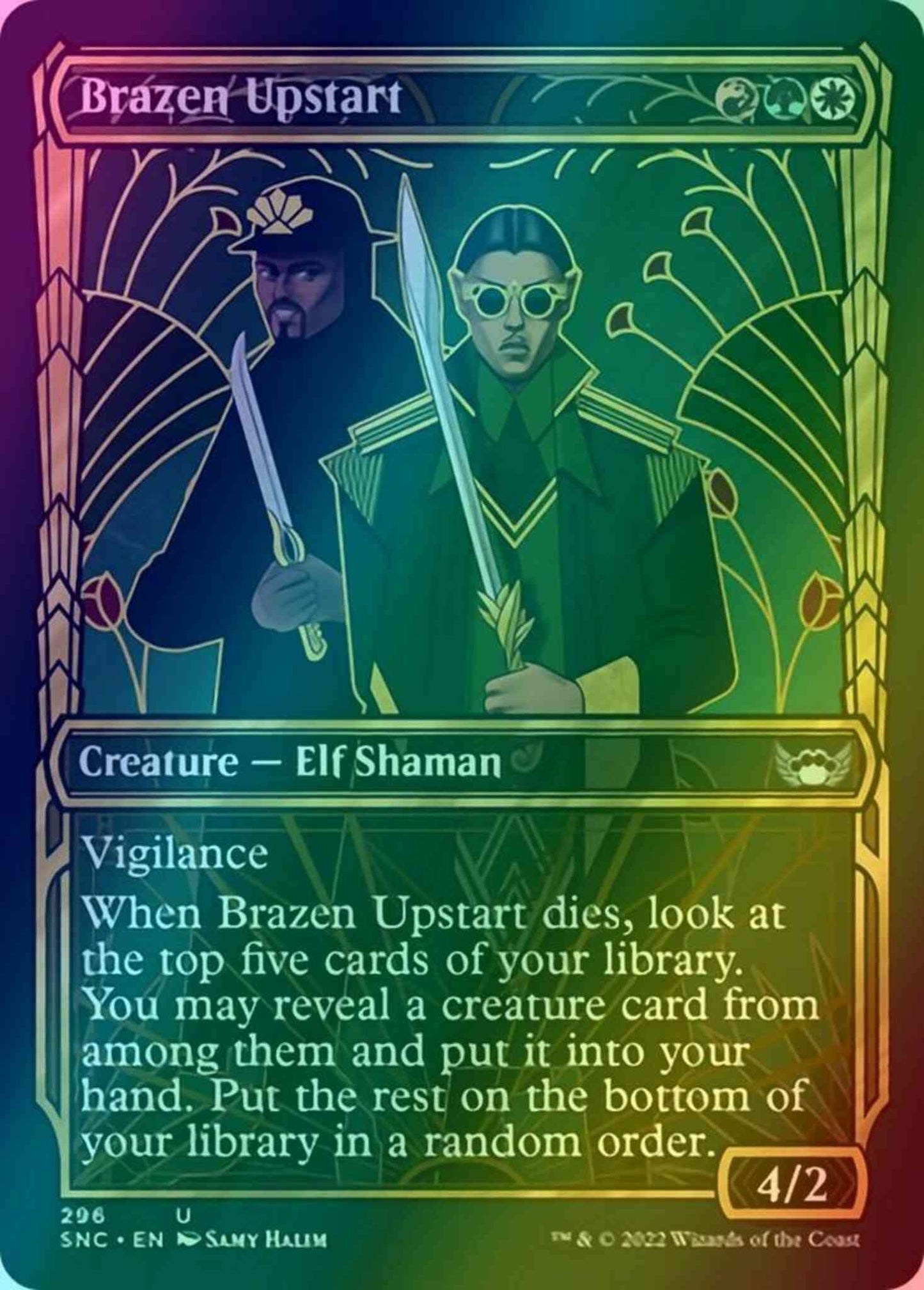 Brazen Upstart [296] [Golden Age Showcase] [Streets of New Capenna] [Foil]