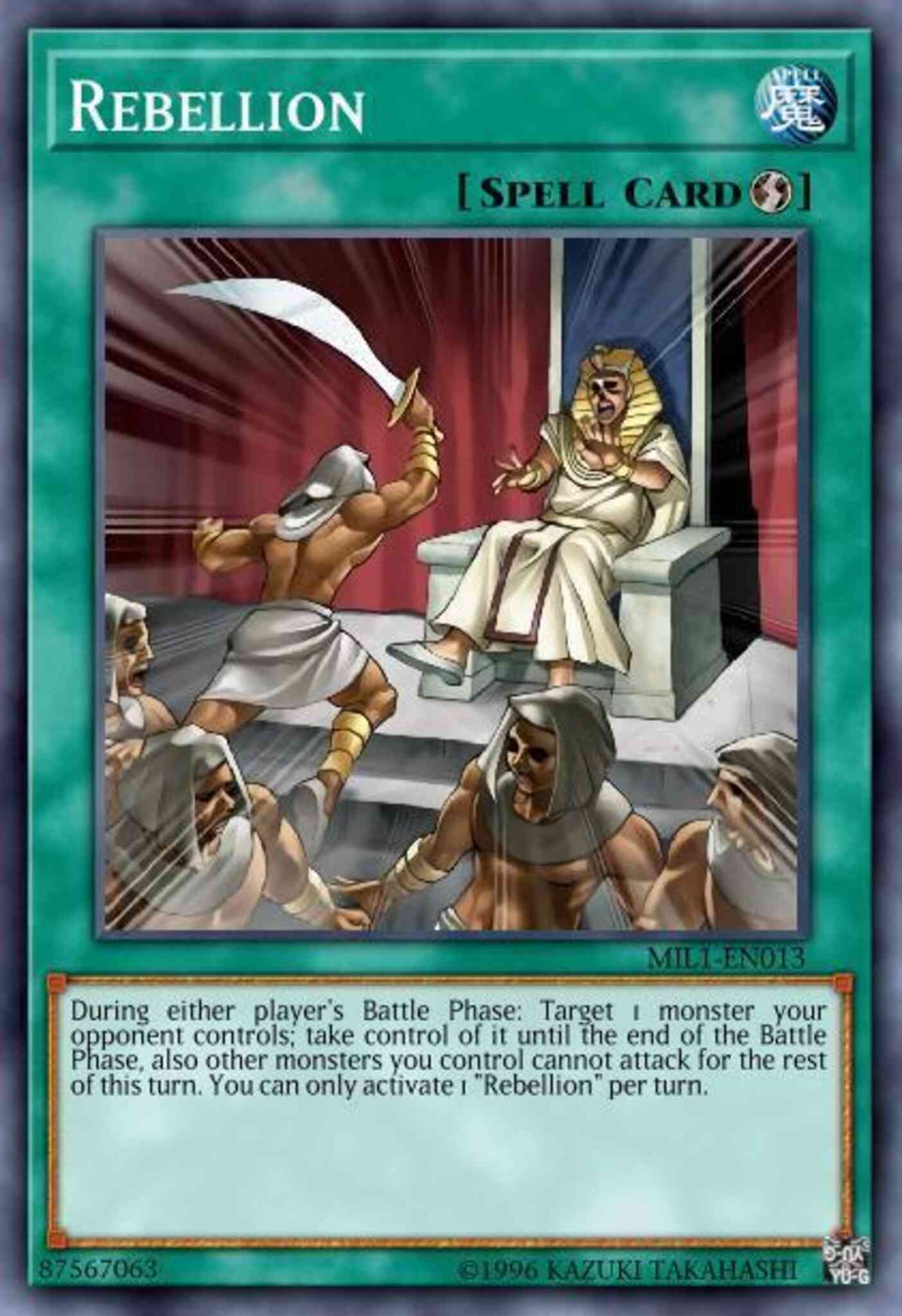 Rebellion - MIL1-EN013 - Ultra Rare - 1st Edition