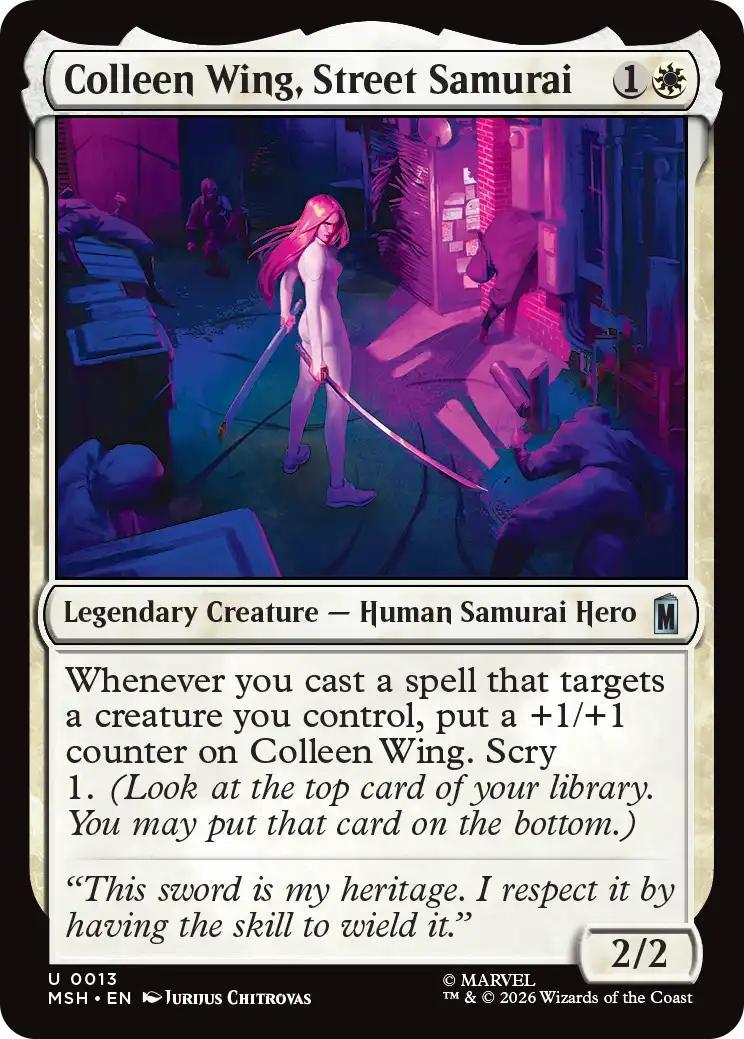 Colleen Wing, Street Samurai [13] [Marvel Super Heroes] [Non-Foil]