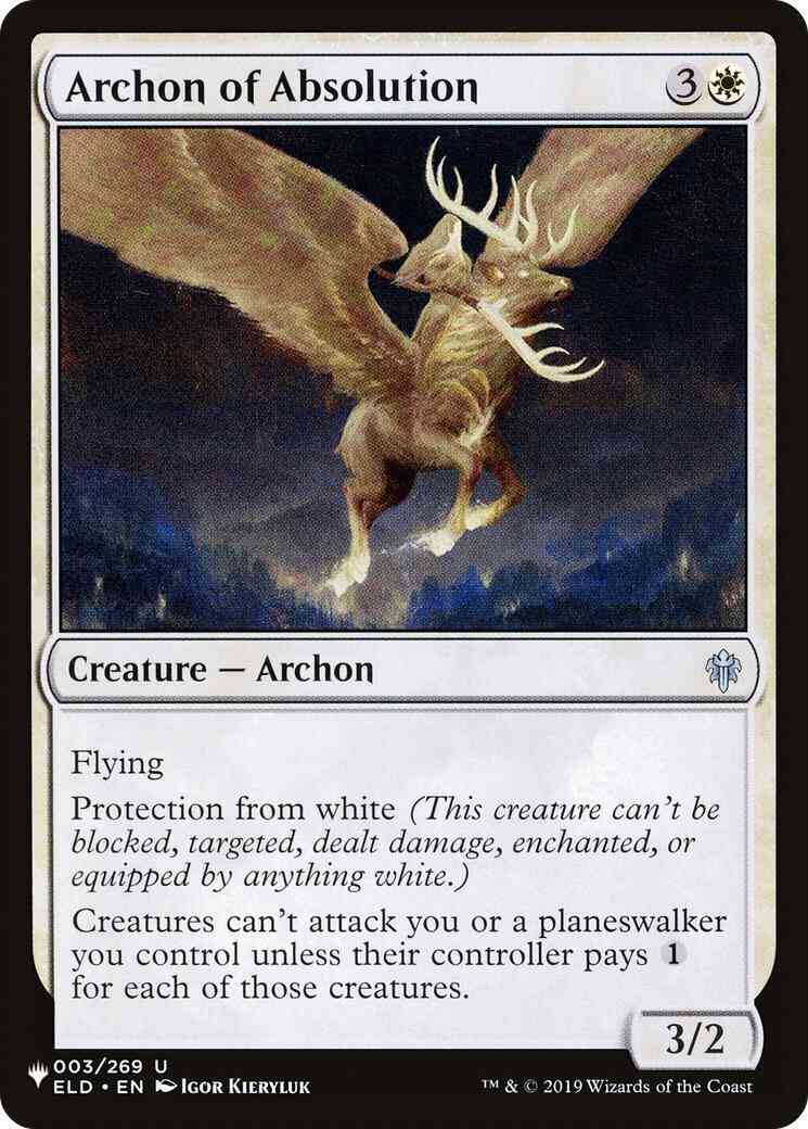 Archon of Absolution [ELD-3] [The List] [Non-Foil]