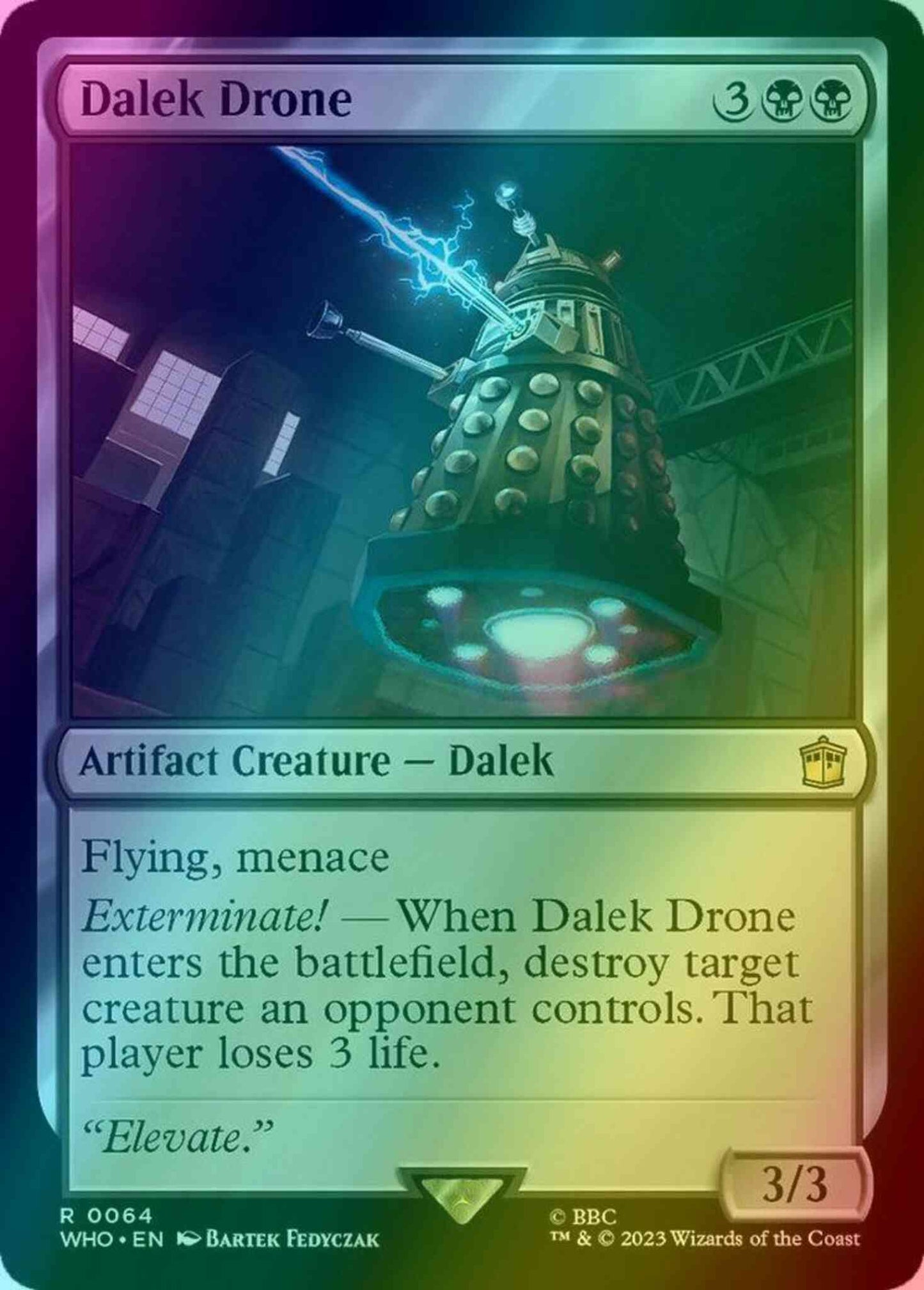 Dalek Drone [64] [Universes Beyond: Doctor Who] [Foil]