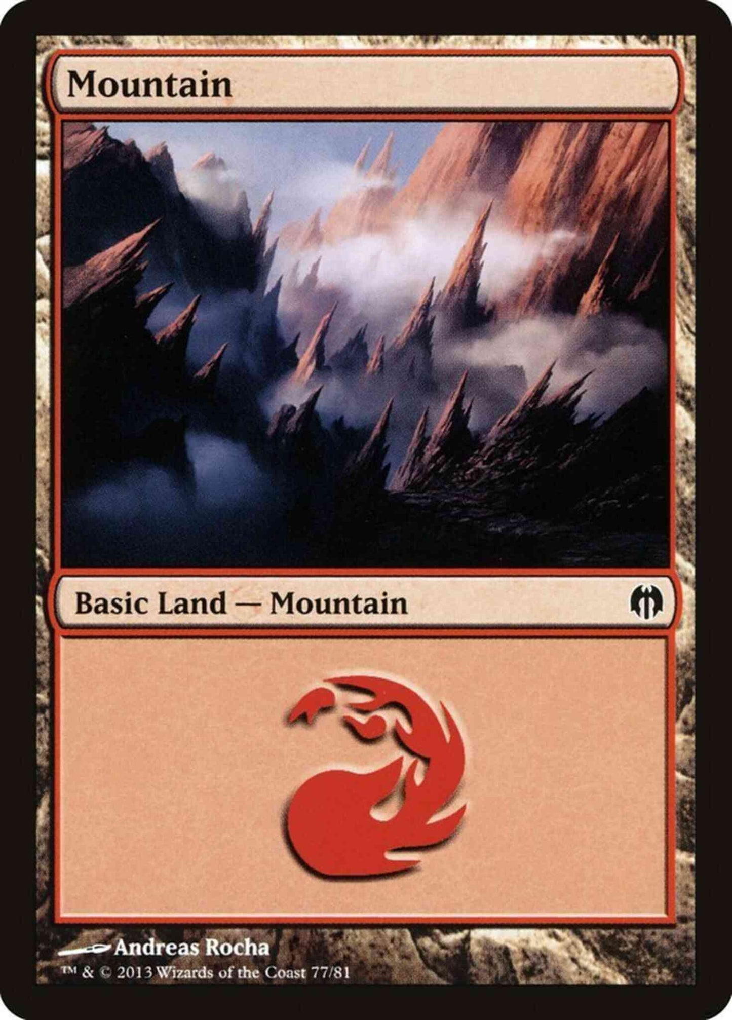 Mountain [77] [Duel Decks Heroes vs Monsters] [Non-Foil]