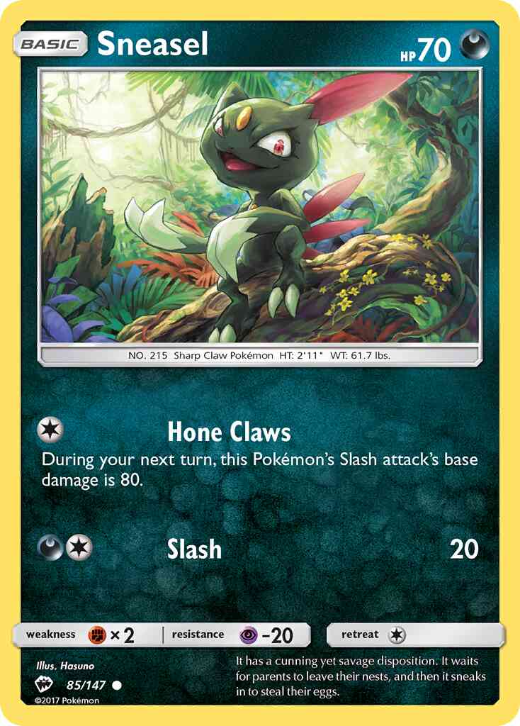 Sneasel - 85/147 - Common [sm3-85] [Non-Holo]