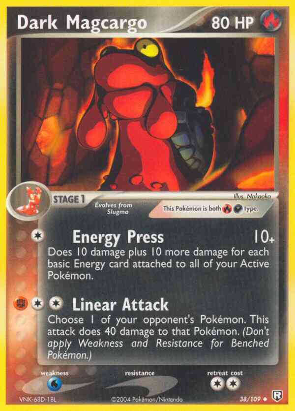 Dark Magcargo - 38/109 - Uncommon [ex7-38] [Reverse Holo]