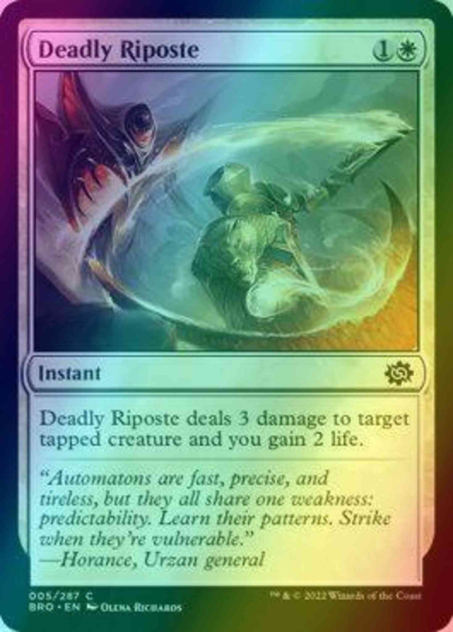 Deadly Riposte [5] [The Brothers' War] [Foil]