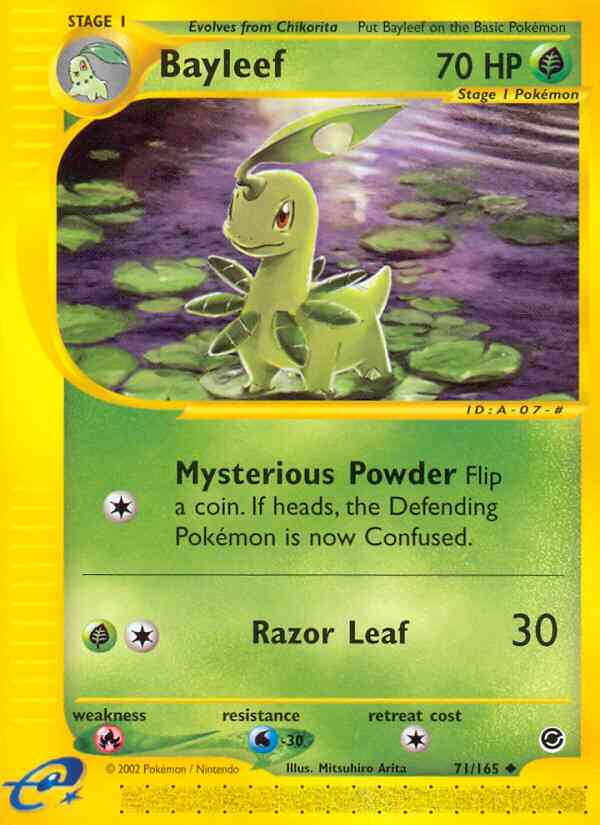 Bayleef - 71/165 - Uncommon [ecard1-71] [Reverse Holo]