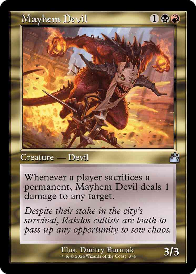 Mayhem Devil [374] [Retro Frame] [Ravnica Remastered] [Non-Foil]