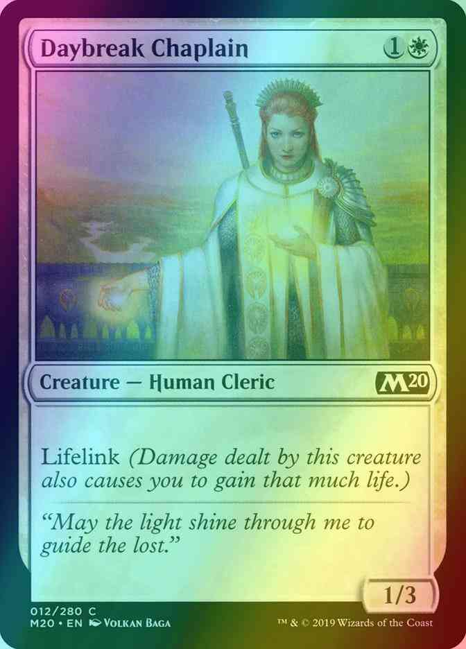 Daybreak Chaplain [12] [Core Set 2020] [Foil]