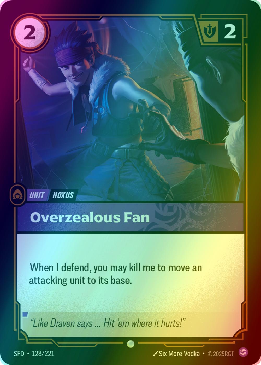 Overzealous Fan - 128/221 [Spiritforged] [Foil]