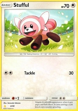 Stufful - 4/30 - Common [SM Trainer Kit: Lycanroc and Alolan Raichu] [Non-Holo]